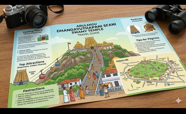 Arulmigu Dhandayuthapani Swamy Temple Travel Guide 2026: Timing, Darshan Process, History, How to Reach, Temple Rule & Nearby Hotels